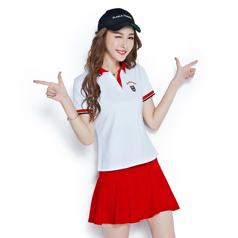 Sporty Women Two 2 Piece Outfits Set Polo Shirt and Pleated Skirts Jogger Fashion Sweatsuit Matching Set Active Tracksuit
Sporty Women Two 2 Piece Outfits Set Polo Shirt and Pleated Skirts Jogger Fashion Sweatsuit Matching Set Active Tracksuit