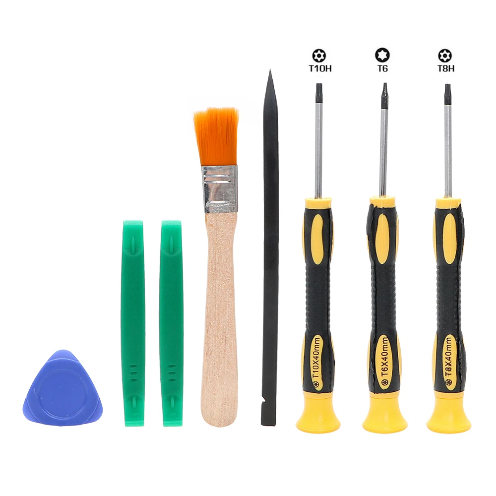 DIYWORK 8Pcs/Set For Xbox One Xbox 360 PS3 PS4 Screw Driver Torx T8 T6 T10 H35 Repair Tool Kit Screwdriver Opening Tools Set
DIYWORK 8Pcs/Set For Xbox One Xbox 360 PS3 PS4 Screw Driver Torx T8 T6 T10 H35 Repair Tool Kit Screwdriver Opening Tools Set