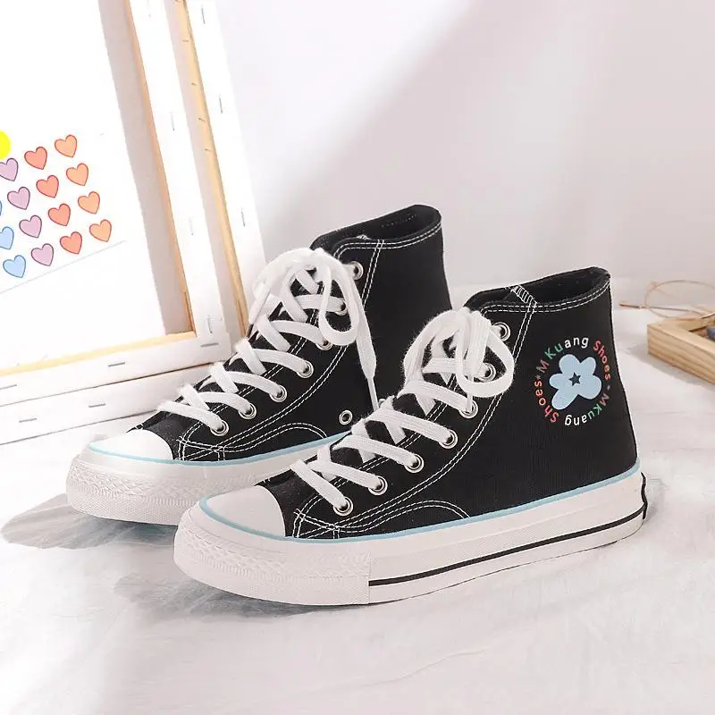 Pink shoes girls canvas High Top Floral Lace Up sneakers with flowers White casual shoes Students Chic shoes 35-40 sweet
Pink shoes girls canvas High Top Floral Lace Up sneakers with flowers White casual shoes Students Chic shoes 35-40 sweet