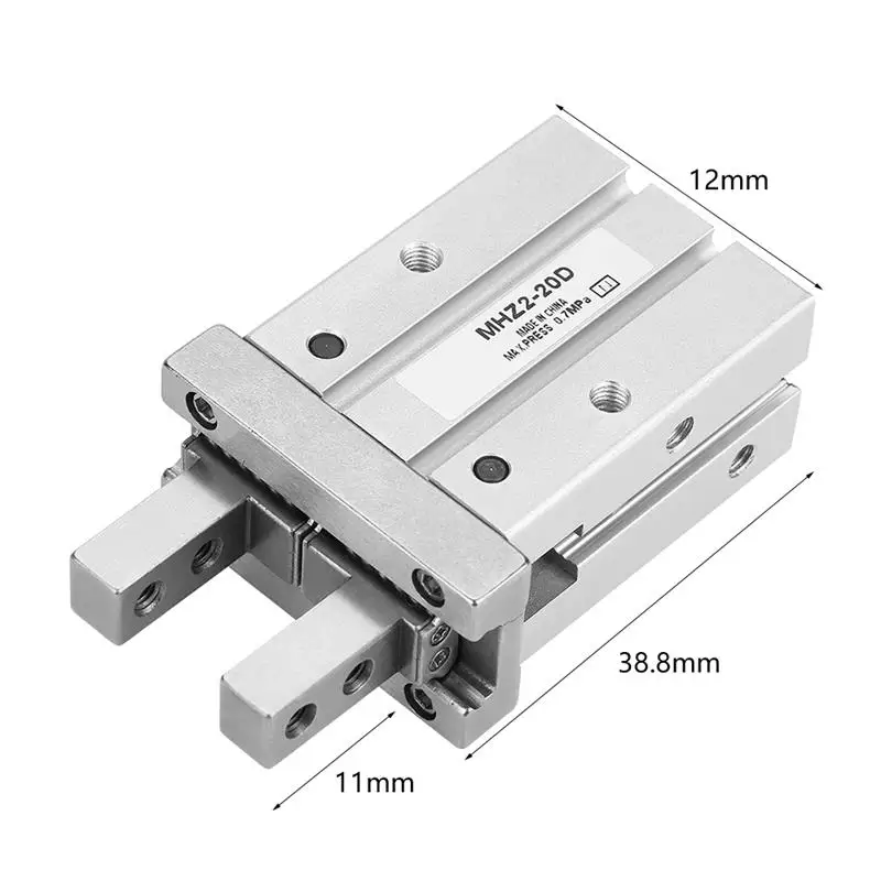 Pneumatic Cylinder Aluminum Alloy Air Cylinder Bore Parallel Style Double Acting 20mm Finger Air Gripper MHZ2-20D
Pneumatic Cylinder Aluminum Alloy Air Cylinder Bore Parallel Style Double Acting 20mm Finger Air Gripper MHZ2-20D