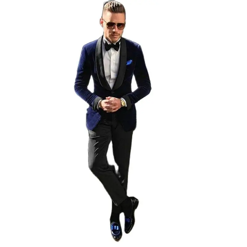 New men's two-piece suit men's business casual wear slim suit jacket + trousers suit
New men's two-piece suit men's business casual wear slim suit jacket + trousers suit