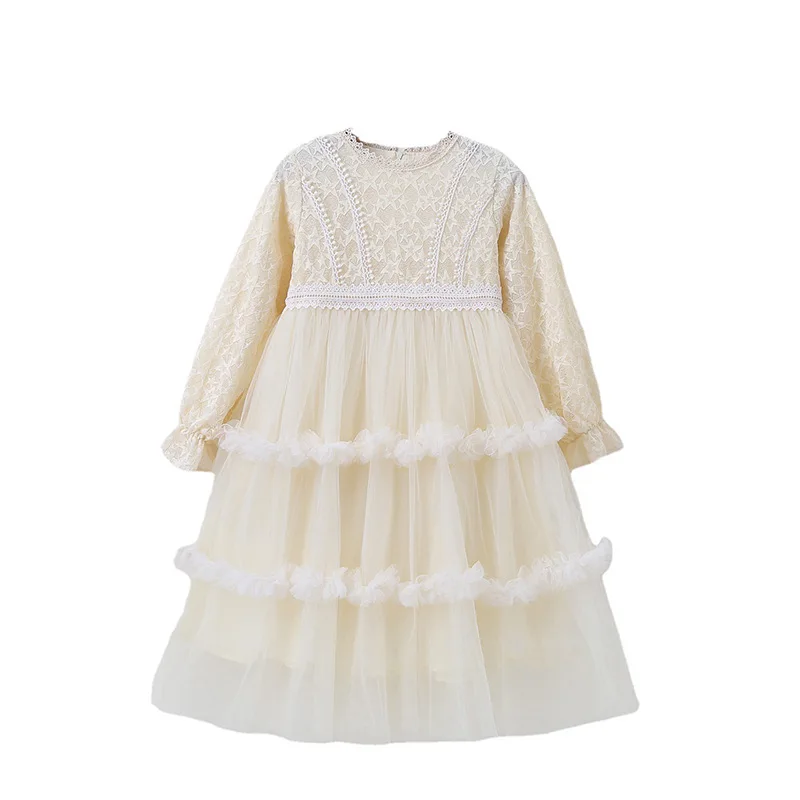 Girls Spring Clothing 2021 New Children Dresses Tutu Princess Dress Apricot Mesh Long Sleeve Lace Dresses for Kids Clothes 14 Y
Girls Spring Clothing 2021 New Children Dresses Tutu Princess Dress Apricot Mesh Long Sleeve Lace Dresses for Kids Clothes 14 Y