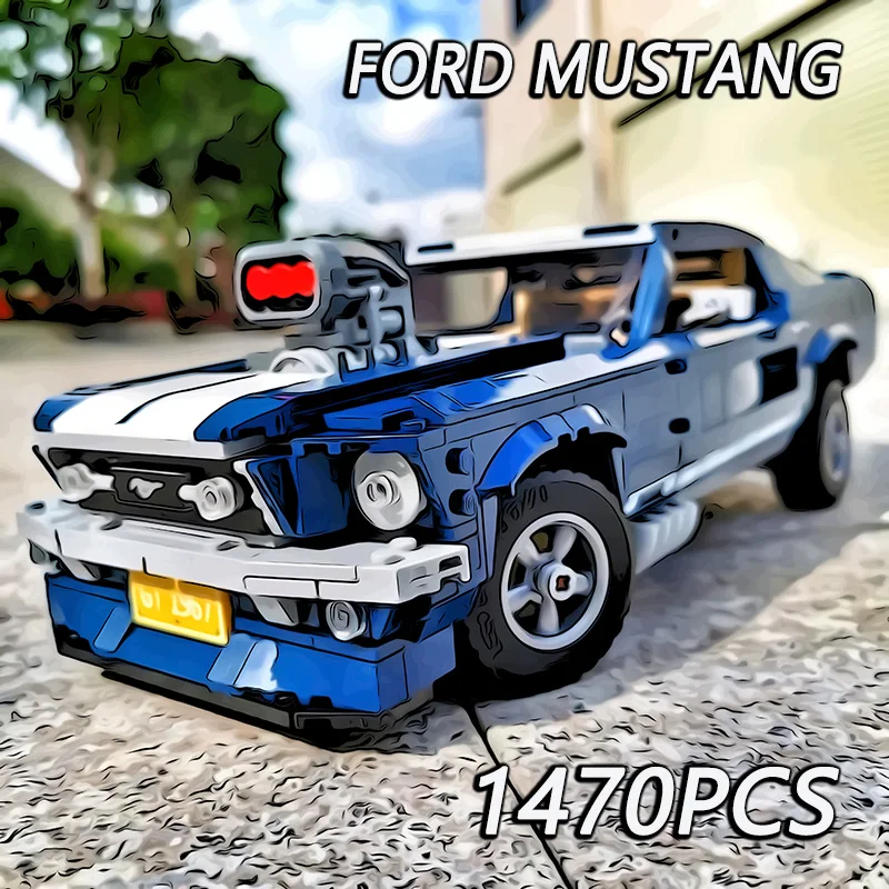 New 1648PCS The Ford Mustang Car Set Model Boys Toy Educational Building Blocks Birthday Christmas Compatible 21047 Gift
New 1648PCS The Ford Mustang Car Set Model Boys Toy Educational Building Blocks Birthday Christmas Compatible 21047 Gift