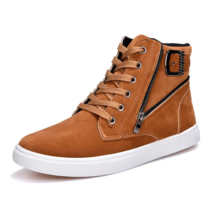 Men's High Top Fashion Leather Sneakers Trend Hot Sale Comfortable Man Casual Shoes Outdoor Non-slip Breathable Men Shoes
Men's High Top Fashion Leather Sneakers Trend Hot Sale Comfortable Man Casual Shoes Outdoor Non-slip Breathable Men Shoes
