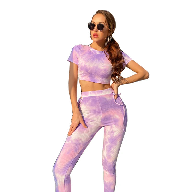 New Street Fashion Tie Dye Printed Cross Tie Pants Two Piece Set Women Cotton Slim Sexy Club Clothes
New Street Fashion Tie Dye Printed Cross Tie Pants Two Piece Set Women Cotton Slim Sexy Club Clothes