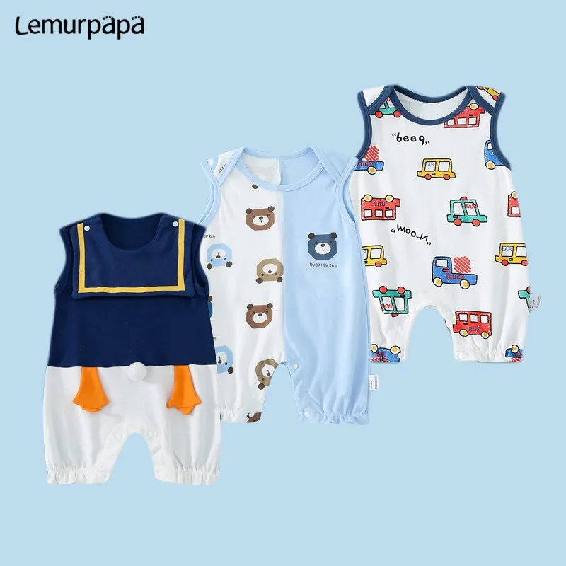 Cartoon Summer Baby Clothes Romper Onesie Infant Boy Girls Rompers One-Pieces Cute Bear car Jumpsuits Outfit Short Baby Costume
Cartoon Summer Baby Clothes Romper Onesie Infant Boy Girls Rompers One-Pieces Cute Bear car Jumpsuits Outfit Short Baby Costume