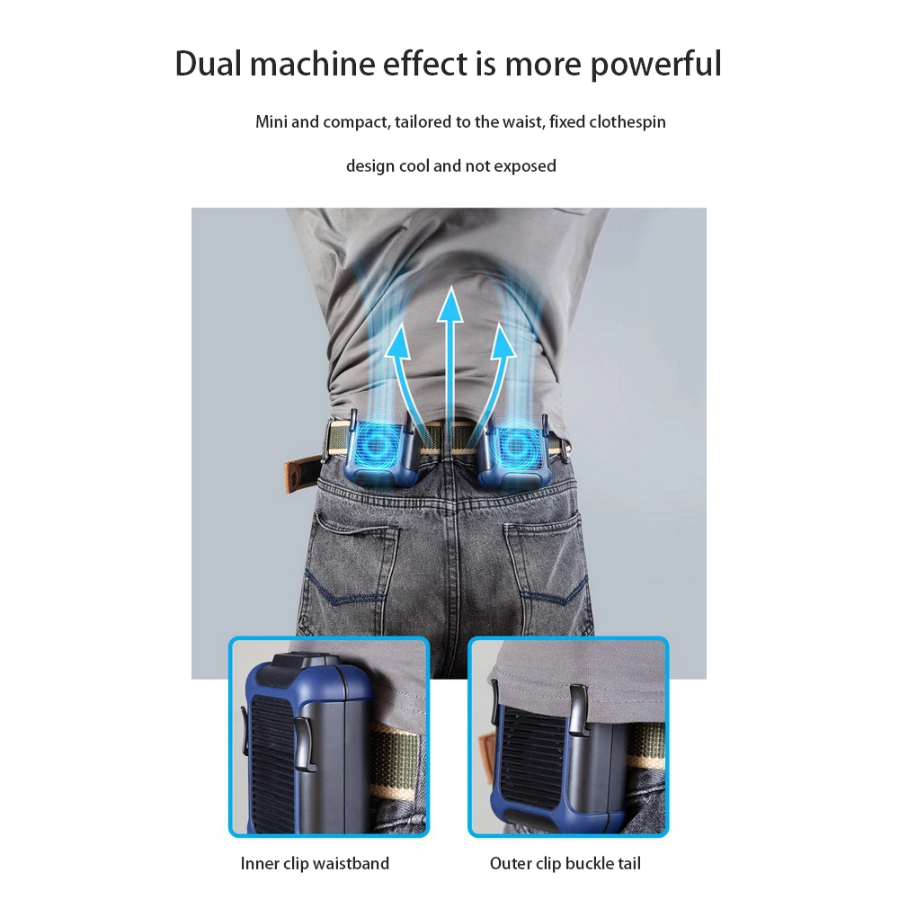 Hanging Waist Fan Usb Charging Portable Mini Fan Lazy Outdoor Three Speed Adjustable Cooler Fan for Outdoor Riding Running
Hanging Waist Fan Usb Charging Portable Mini Fan Lazy Outdoor Three Speed Adjustable Cooler Fan for Outdoor Riding Running