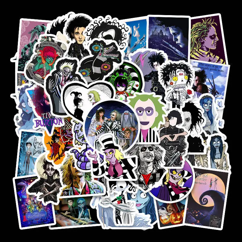 50 шт стикер s Tim Burton классический фильм Эдварда ножницы Граффити для скейтборда