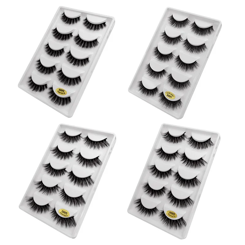 5 Pairs 3D Faux Mink Hair Soft False Eyelashes Fluffy Wispy Long Thick Lashes Handmade Soft Eye Lash Makeup Extension Tools
5 Pairs 3D Faux Mink Hair Soft False Eyelashes Fluffy Wispy Long Thick Lashes Handmade Soft Eye Lash Makeup Extension Tools