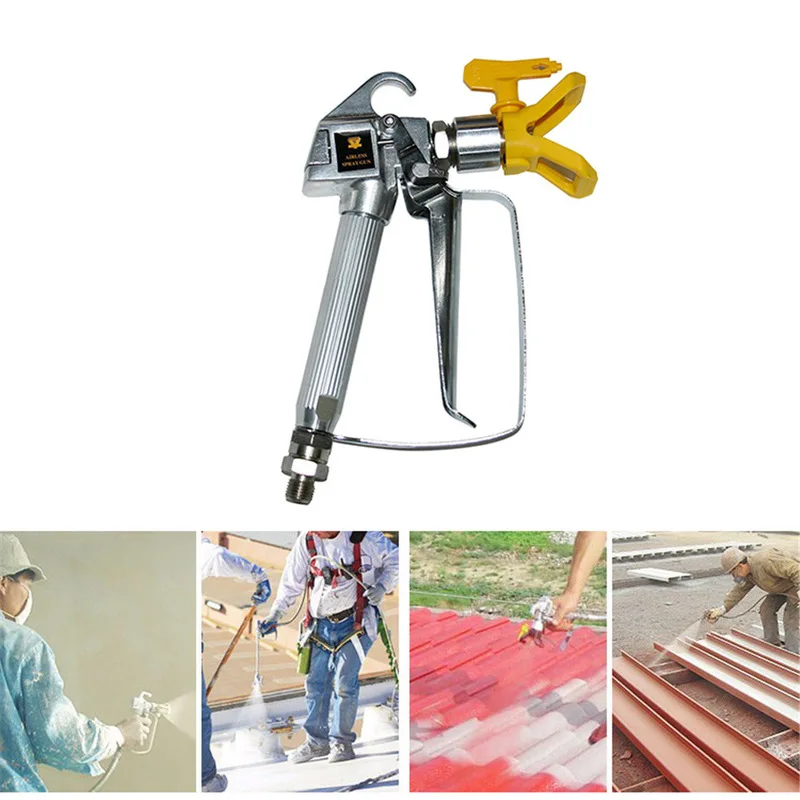 Universal High Pressure Airless Paint Spray Guns Aluminum Alloy Wall Cat Industry Latex Paint Sprayer Dedicated Power Tool
Universal High Pressure Airless Paint Spray Guns Aluminum Alloy Wall Cat Industry Latex Paint Sprayer Dedicated Power Tool