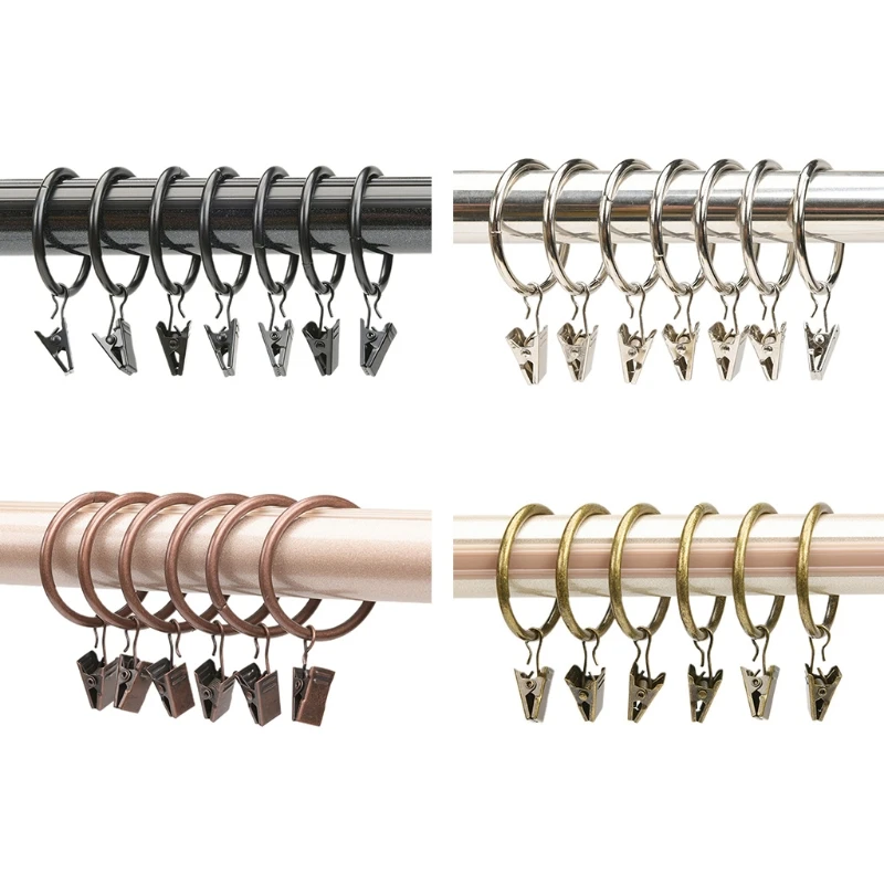 63HA 20 Pcs Metal Drapery Clips with Rings Decorative Drapery Window Curtain Ring
63HA 20 Pcs Metal Drapery Clips with Rings Decorative Drapery Window Curtain Ring