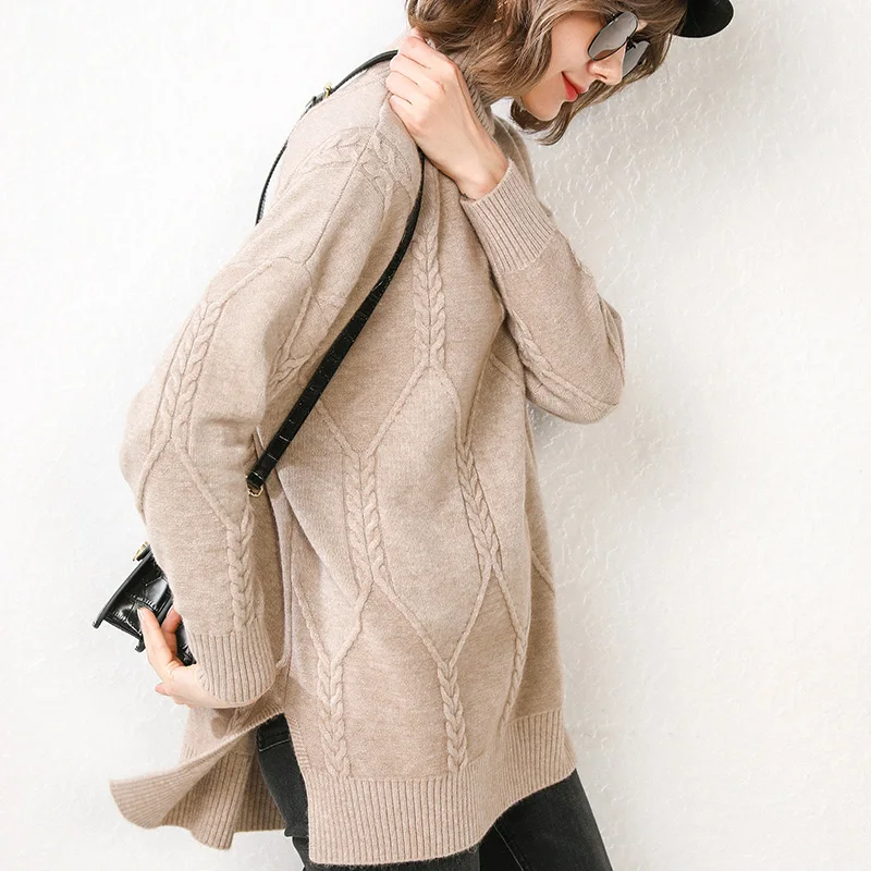 woman turtleneck sweater winter warm pullover female knitted jacket long sleeves short elegant loose sweaters plus size
woman turtleneck sweater winter warm pullover female knitted jacket long sleeves short elegant loose sweaters plus size