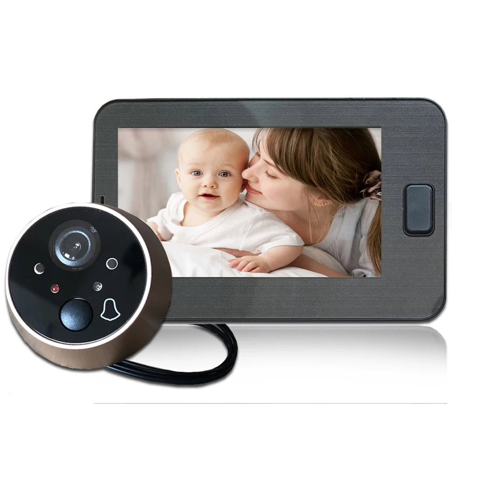 Peephole Door Camera 4.3 Inch Color Screen With Electronic Doorbell LED Lights Video Door Viewer Video-eye Home Security
Peephole Door Camera 4.3 Inch Color Screen With Electronic Doorbell LED Lights Video Door Viewer Video-eye Home Security