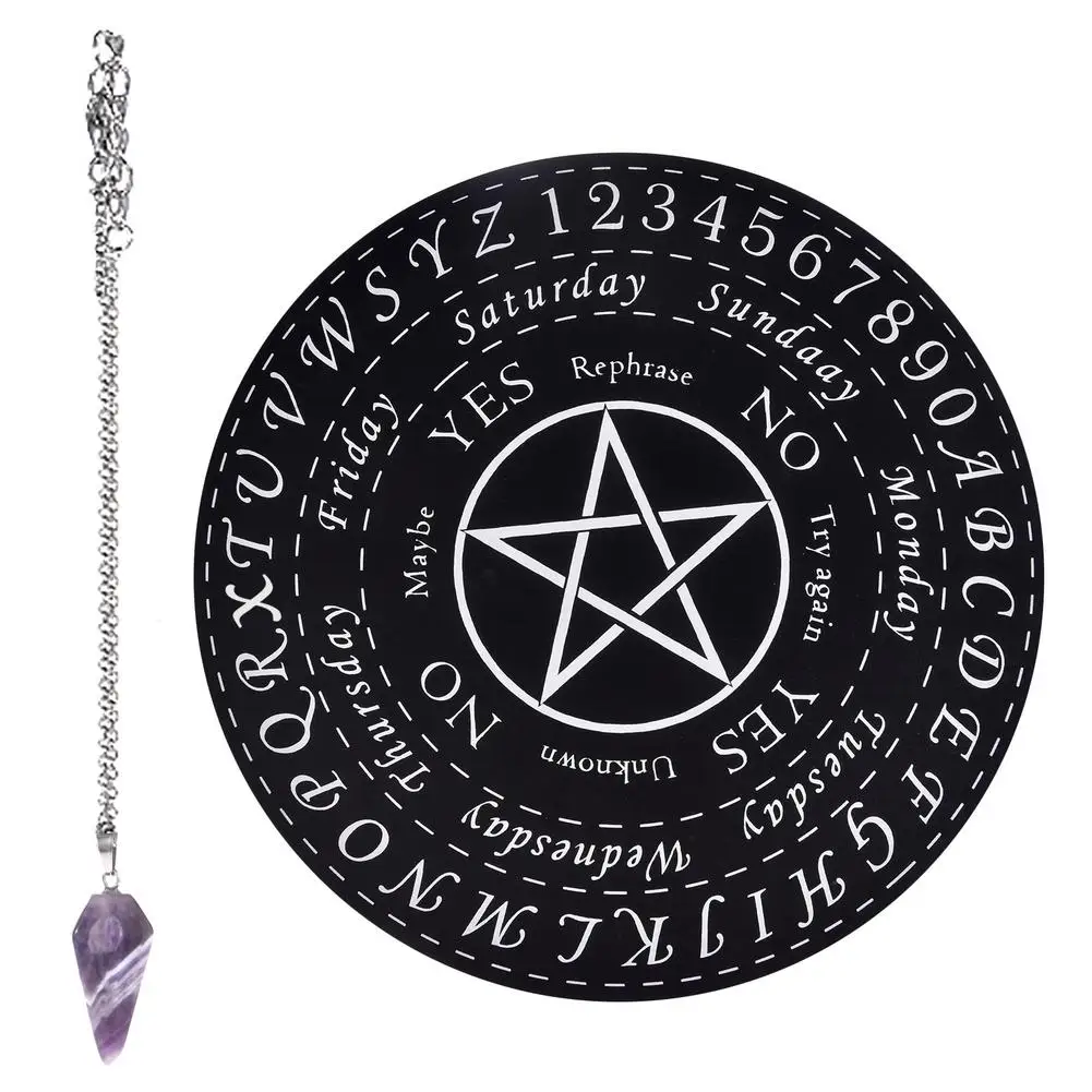Wooden Divination Board Fit Witchcraft Beginner The Diameter Is 25 Cm Black And White Seven-star Array Carving Board Altar De
Wooden Divination Board Fit Witchcraft Beginner The Diameter Is 25 Cm Black And White Seven-star Array Carving Board Altar De