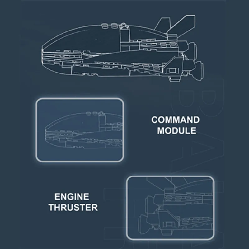 NEW Research Apollo Shuttle Satellite Service Mission Tensegrity Sculpture Spaceship Model Technical Building Blocks Bricks Kid
NEW Research Apollo Shuttle Satellite Service Mission Tensegrity Sculpture Spaceship Model Technical Building Blocks Bricks Kid