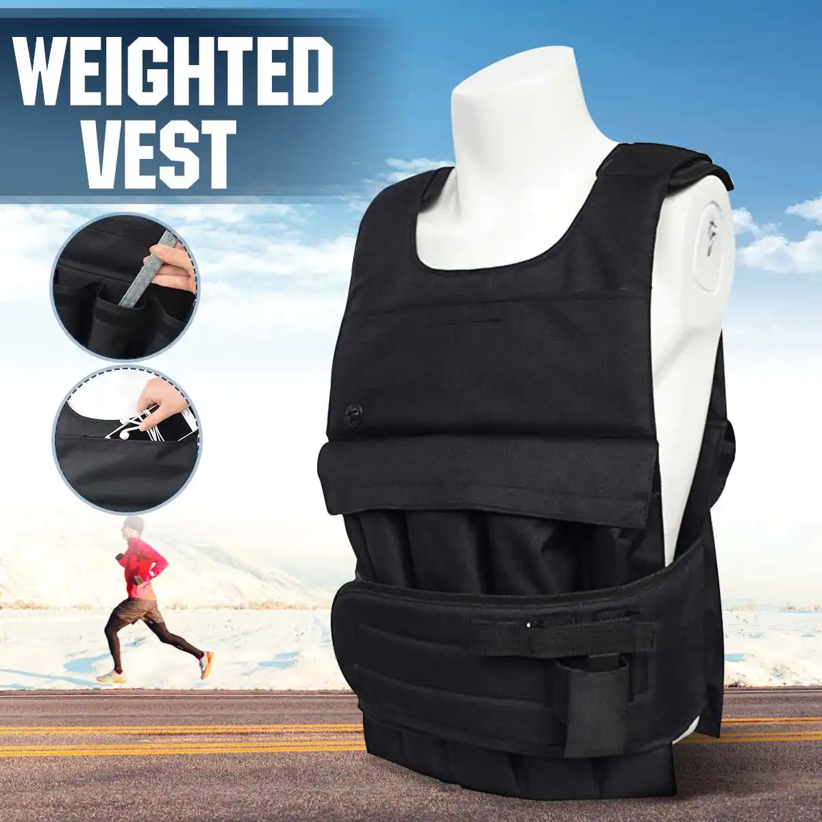 Loading Weight Vest Boxing Weight Training Workout Fitness Gym Equipment Adjustable Waistcoat Jacket Sand without Counterweight
Loading Weight Vest Boxing Weight Training Workout Fitness Gym Equipment Adjustable Waistcoat Jacket Sand without Counterweight