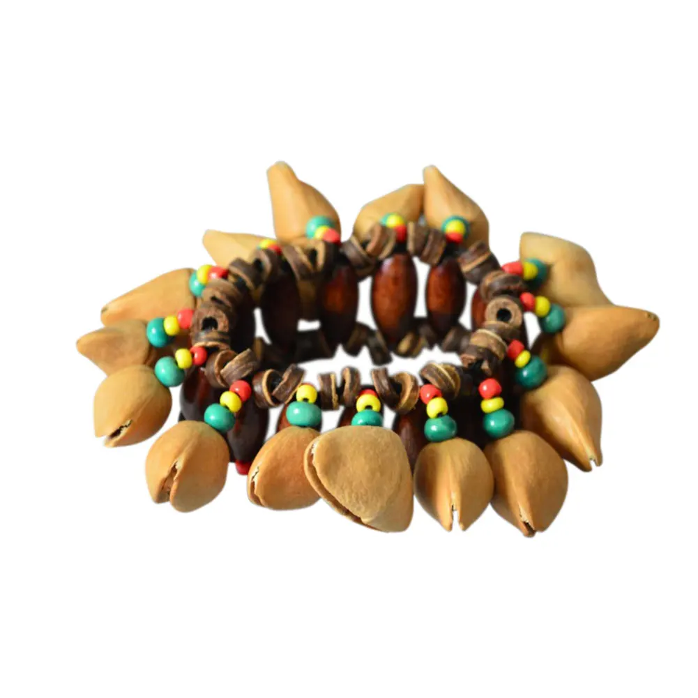 Percussion Bracelet 12 * 7 * 5.5cm Musical Instrument Bell Chimes Gadget Colorful Nut Shell Orchestral African Drum Handbell
Percussion Bracelet 12 * 7 * 5.5cm Musical Instrument Bell Chimes Gadget Colorful Nut Shell Orchestral African Drum Handbell