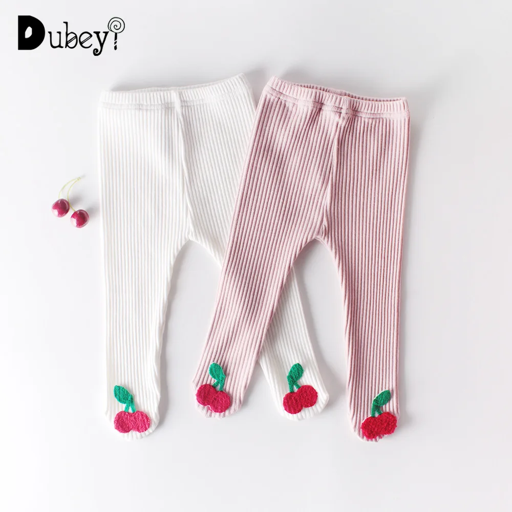 

Cotton Ribbed Tights Girls Stockings Cute Cherry Tights Toddler Girls Tights Baby Girl Stocking Toddler Knit Leggings Tights