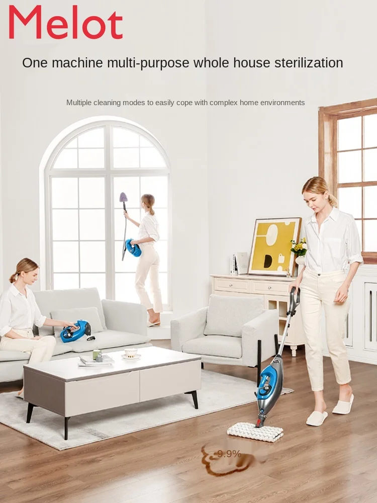 Multifunctional High Temperature Steam Mop T8 Grain of Rice Household Mopping Gadget Machine Non-Wireless
Multifunctional High Temperature Steam Mop T8 Grain of Rice Household Mopping Gadget Machine Non-Wireless
