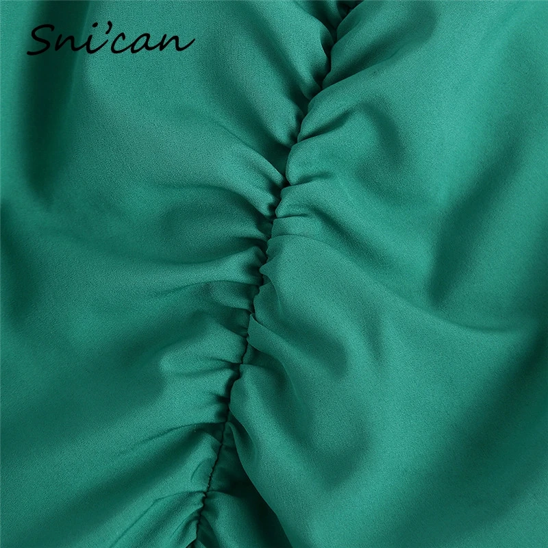 Snican Green V Neck Draped Summer Long Dress Sexy Sleeveless Spaghetti Strap Party Club Satin Robe Femme Vestido Longo Za 2021
Snican Green V Neck Draped Summer Long Dress Sexy Sleeveless Spaghetti Strap Party Club Satin Robe Femme Vestido Longo Za 2021