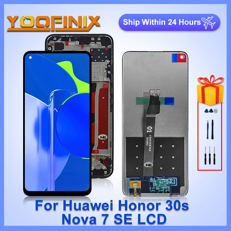 6.5"For Huawei Honor 30S LCD Display Touch Screen Digitizer Assembly Replacement Parts For Huawei Nova 7 SE LCD Display
6.5"For Huawei Honor 30S LCD Display Touch Screen Digitizer Assembly Replacement Parts For Huawei Nova 7 SE LCD Display