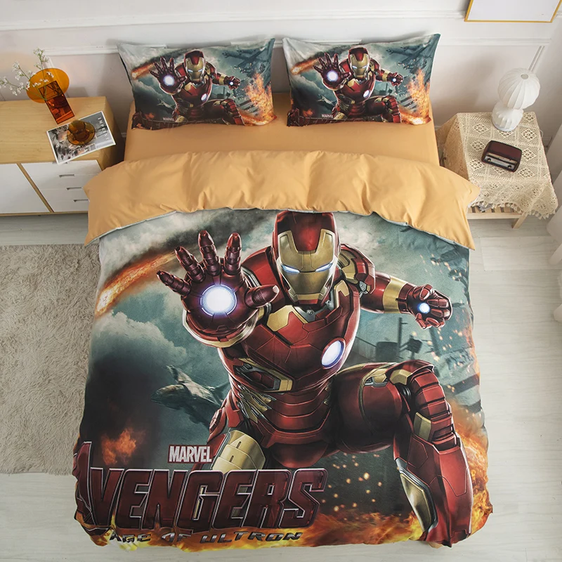 Red Gold Duvet Cover Set 2/3/4Pcs Avengers Alliance Bedding Set with Pillowcase Iron Man Boys Home Bed Linen Set Twin/Queen Size
Red Gold Duvet Cover Set 2/3/4Pcs Avengers Alliance Bedding Set with Pillowcase Iron Man Boys Home Bed Linen Set Twin/Queen Size