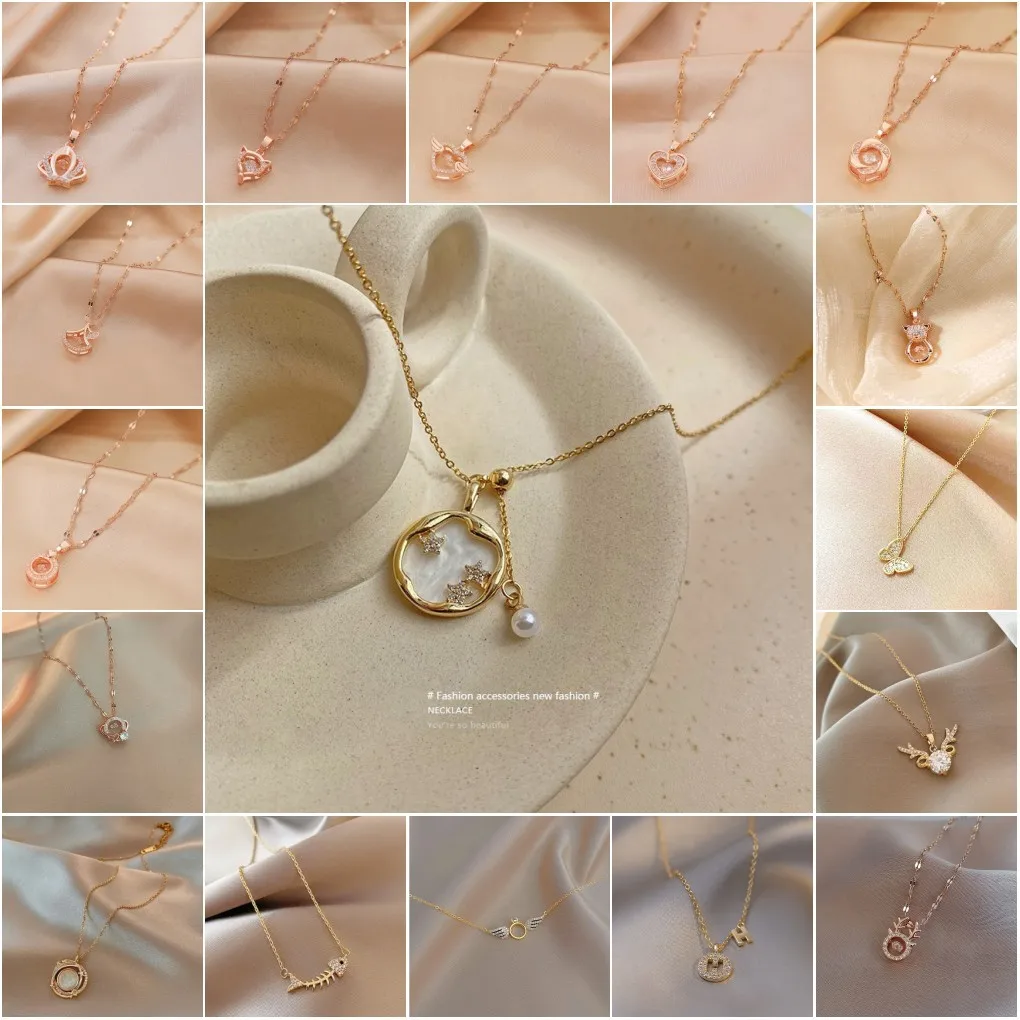 2021 New Trend Zircon Pendant Necklace Design Bear Geometric Butterfly Female Clavicle Chain Necklace
2021 New Trend Zircon Pendant Necklace Design Bear Geometric Butterfly Female Clavicle Chain Necklace