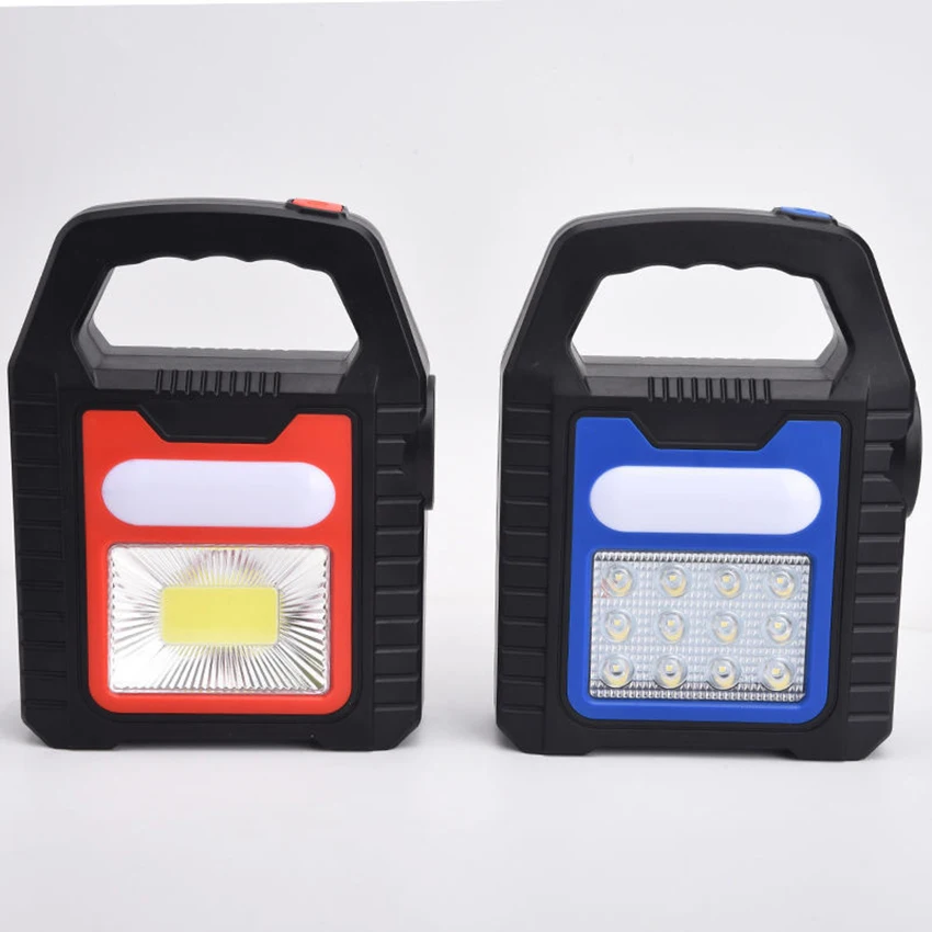 Rechargeable COB LED Spotlight, Multi Function Camping Lantern Solar Flashlight, Outdoor Searchlight for Hurricane Emergency
Rechargeable COB LED Spotlight, Multi Function Camping Lantern Solar Flashlight, Outdoor Searchlight for Hurricane Emergency