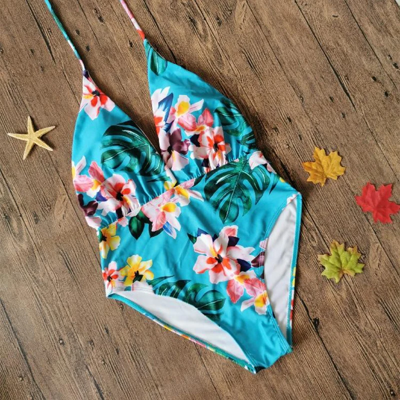 Women's One Piece Sexy Printed One-Piece Swimsuit Halter Halter Women's Bikini Outdoor Beach Casual Wear 
Women's One Piece Sexy Printed One-Piece Swimsuit Halter Halter Women's Bikini Outdoor Beach Casual Wear
