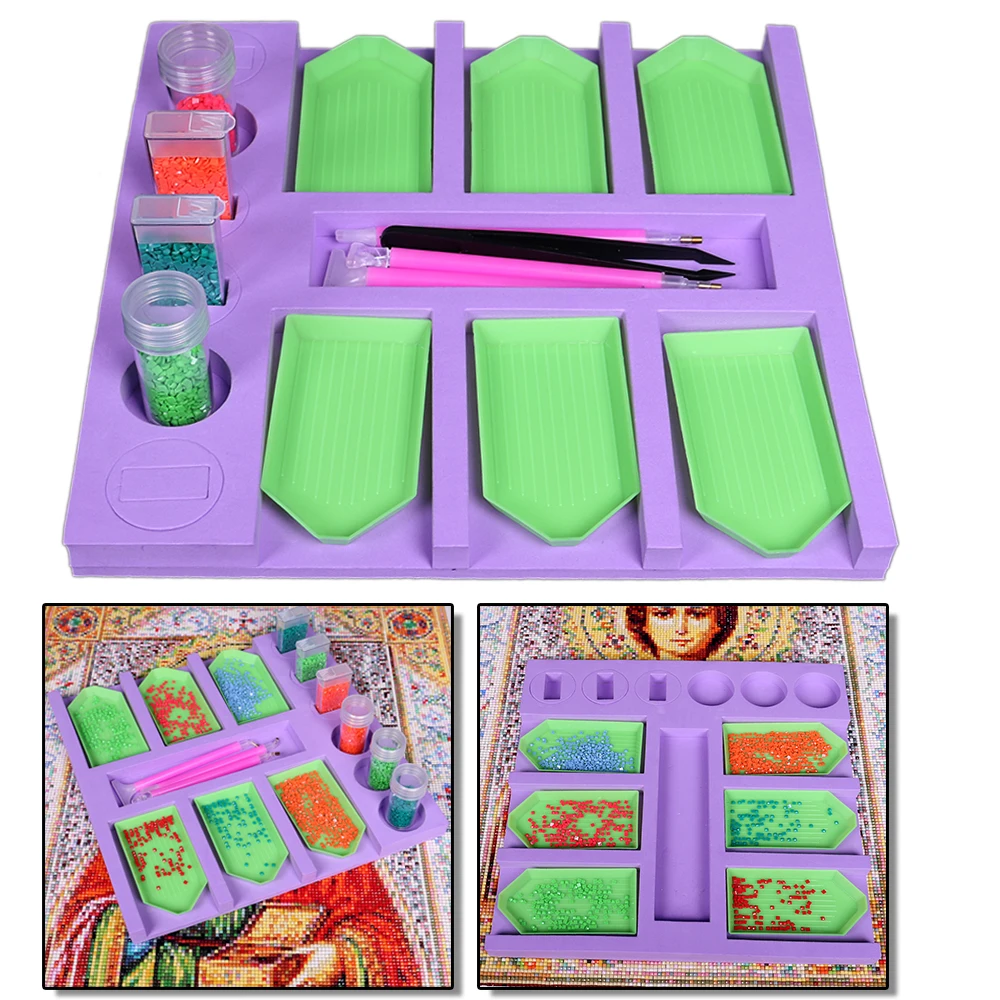 Diamond Painting Accessories Tray Organizer For Adults,Holder For Tray Jar Containers, Diamond Painting Tools Kits Gift
Diamond Painting Accessories Tray Organizer For Adults,Holder For Tray Jar Containers, Diamond Painting Tools Kits Gift