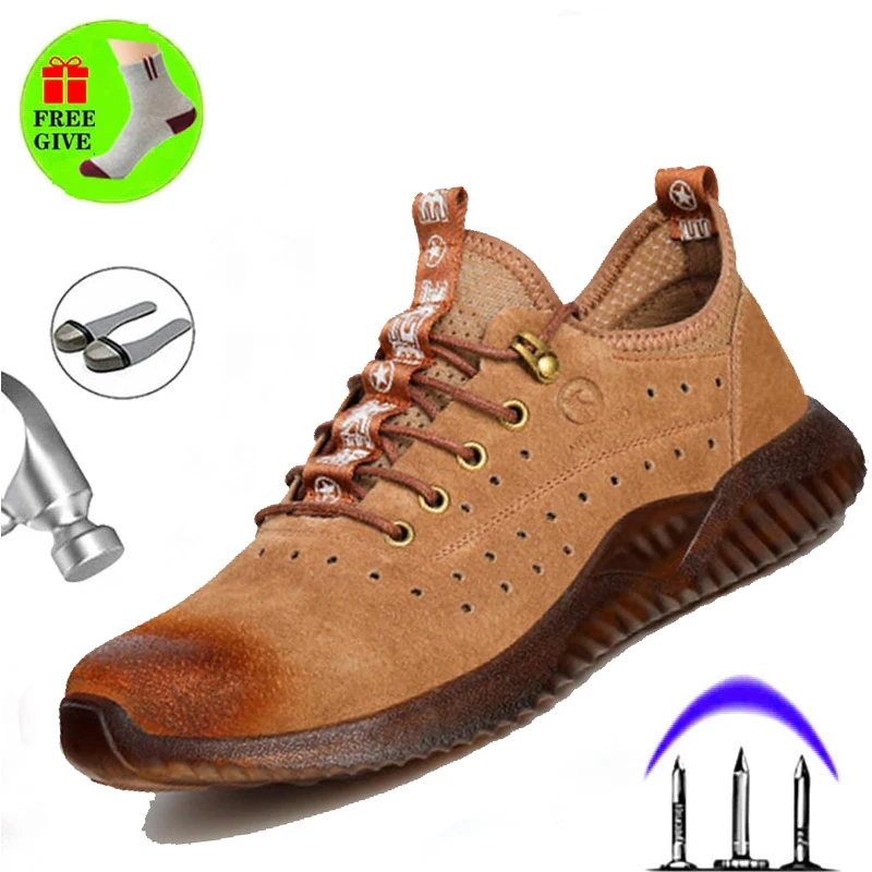 Anti-smashing Anti Puncture Steel Toe Cap Safety Shoes Male Lightweight Work Shoes Wear-resistant Deodorant Men's Winter Boots
Anti-smashing Anti Puncture Steel Toe Cap Safety Shoes Male Lightweight Work Shoes Wear-resistant Deodorant Men's Winter Boots