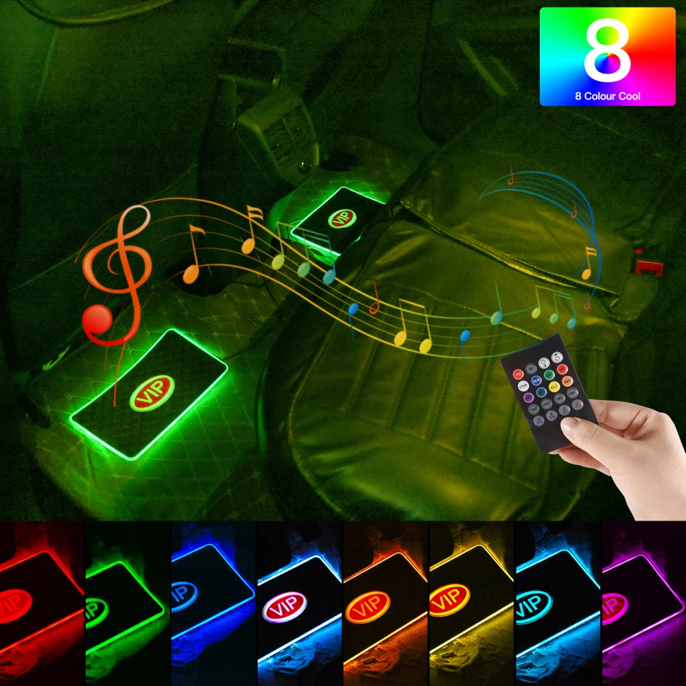 4Pcs Car Universal Floor Mats With LED Lights Wireless Remote Control&Music Sync Color Change Automotive Floor foot Mats
4Pcs Car Universal Floor Mats With LED Lights Wireless Remote Control&Music Sync Color Change Automotive Floor foot Mats