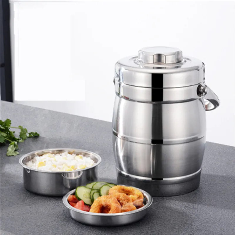 Stainless Steel Insulation Barrel Leak-Proof Lunch Box with Handle Big Capacity Three Floors Bento Box Portable Food Container
Stainless Steel Insulation Barrel Leak-Proof Lunch Box with Handle Big Capacity Three Floors Bento Box Portable Food Container