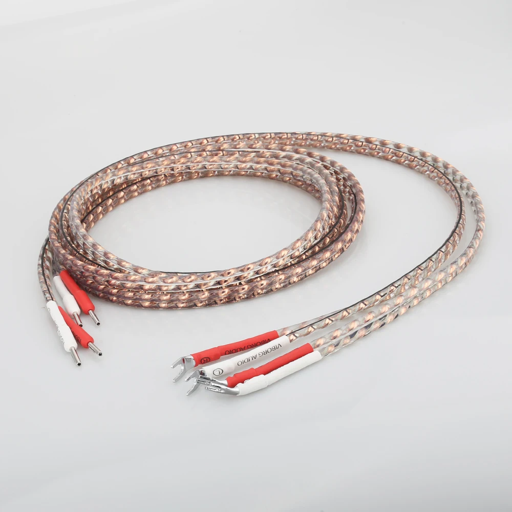 Pair Viborg VS903 HIFI Fidelity speaker cable with pure copper Spade to banana plug audiophile Loudspeaker Cable HIFI
Pair Viborg VS903 HIFI Fidelity speaker cable with pure copper Spade to banana plug audiophile Loudspeaker Cable HIFI