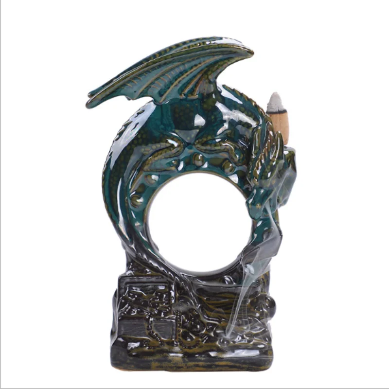 Ceramic Dragon Incense Burner for Smoke Backflow Like Water Streaming Down Art Craft Incense Cone Furnace Home Decor
Ceramic Dragon Incense Burner for Smoke Backflow Like Water Streaming Down Art Craft Incense Cone Furnace Home Decor