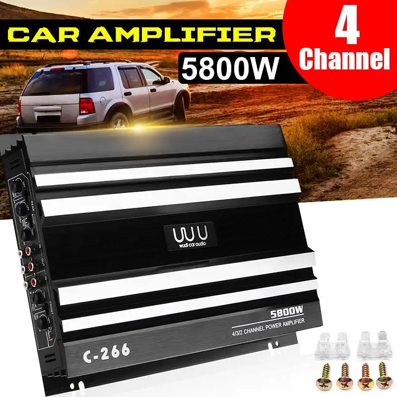 5800W Vehicle Amplifier 4 Channel Car Home Audio 12V Car Digital Amplifer Car Audio Amplifier for Cars Power Amplifier Subwoofer
5800W Vehicle Amplifier 4 Channel Car Home Audio 12V Car Digital Amplifer Car Audio Amplifier for Cars Power Amplifier Subwoofer
