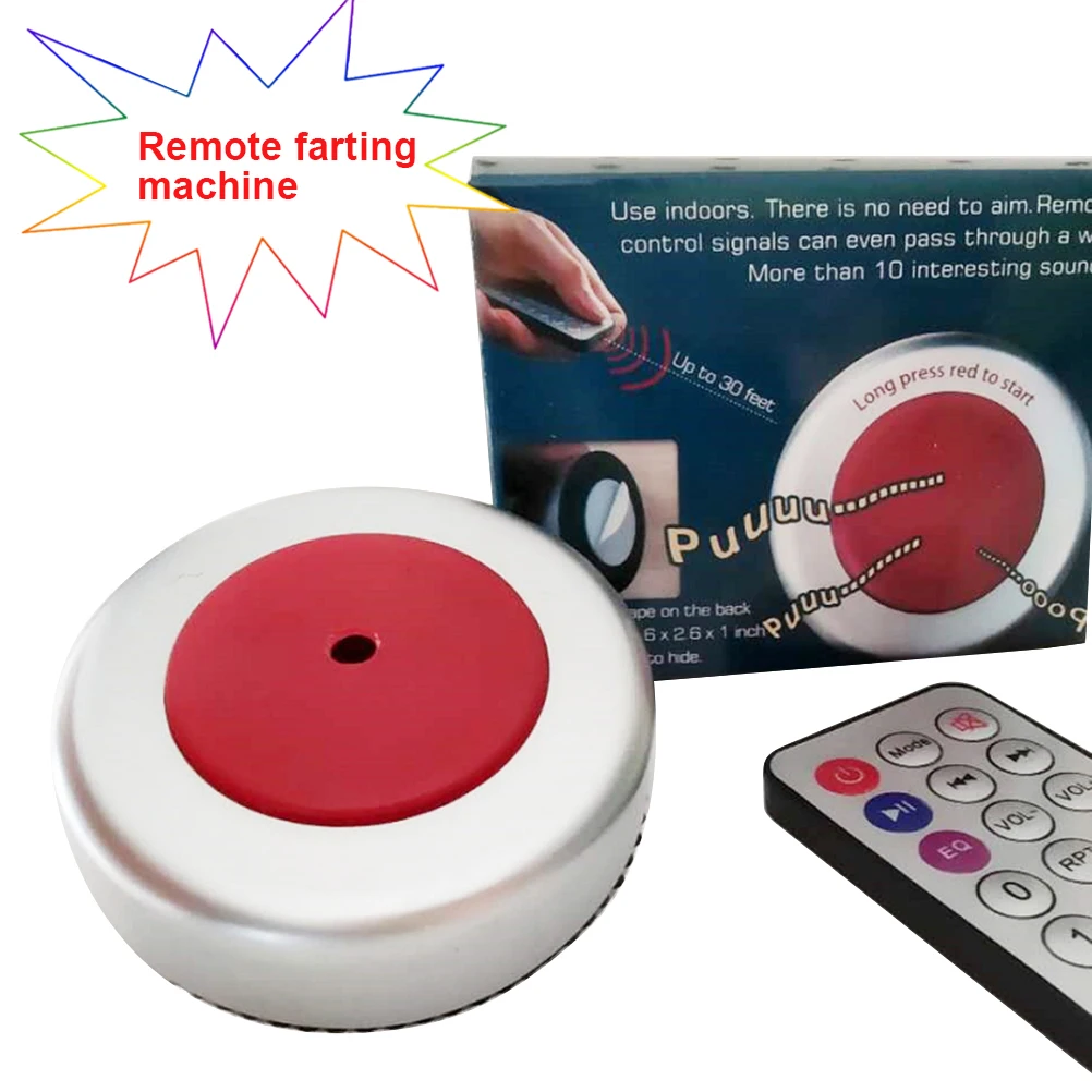 Забавная беспроводная машина для генерации звуков "пук" с пультом управления для розыгрышей и шуток.