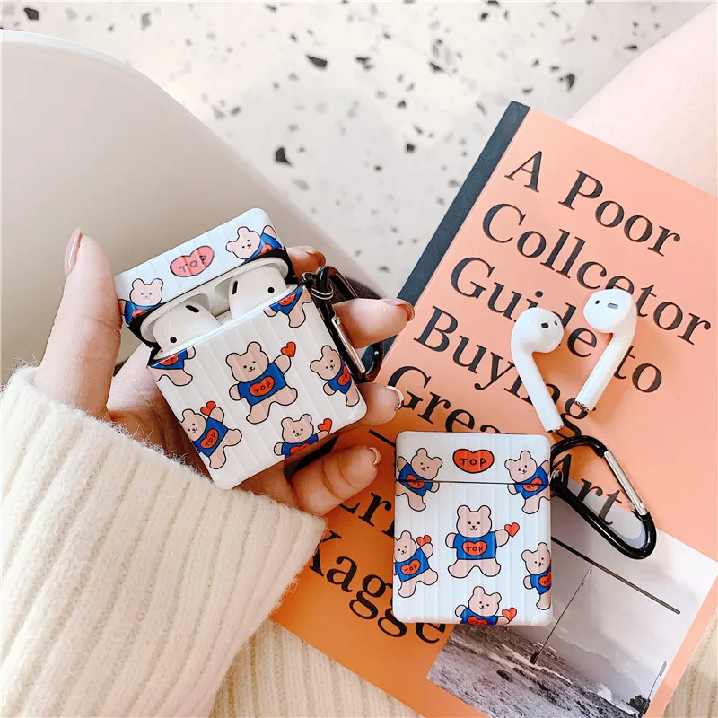 Earphone Case For Apple AirPods 2 1 Cute Cartoon Korea Bear Pattern Bluetooth Soft Headphone Cover For AirPods Animal Coque
Earphone Case For Apple AirPods 2 1 Cute Cartoon Korea Bear Pattern Bluetooth Soft Headphone Cover For AirPods Animal Coque