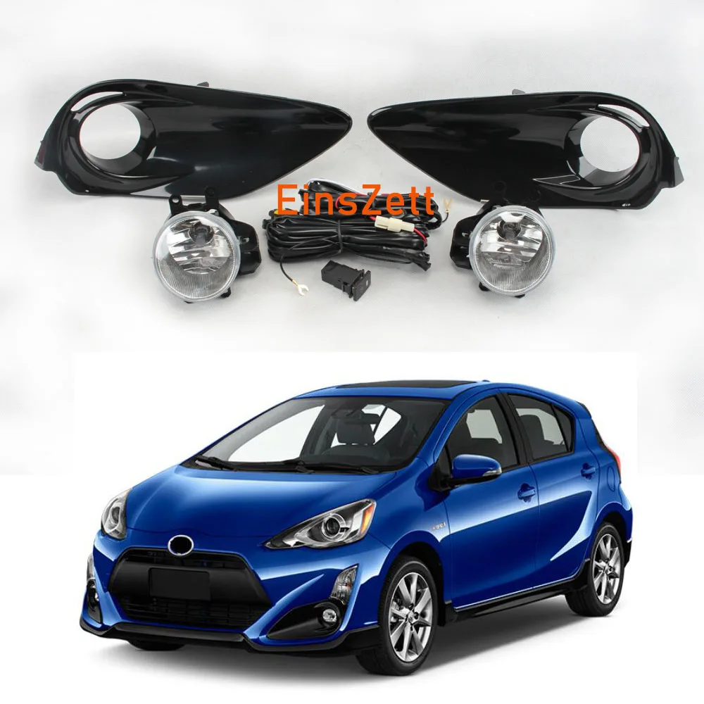 1 комплект Противотуманные фары Дневные Фары Светильник в сборе для Toyota Prius C Aqua 2012