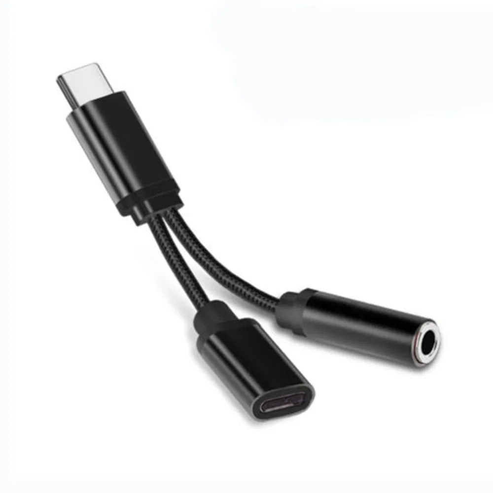 2 in1 Usb-c Type C To 3.5mm Jack Aux Audio Cable Charging Cable Headphone Adapter Type C To 3.5mm Jack/Type C Audio Cable
2 in1 Usb-c Type C To 3.5mm Jack Aux Audio Cable Charging Cable Headphone Adapter Type C To 3.5mm Jack/Type C Audio Cable