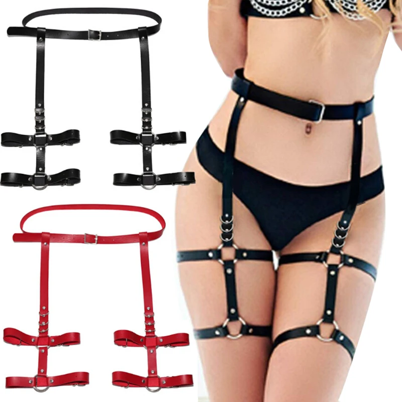 Women Sexy PU Leather Garter Hot Erotic Body Belt Strap Waist Leg Belt Adjustable Punk Style Leg Garters
Women Sexy PU Leather Garter Hot Erotic Body Belt Strap Waist Leg Belt Adjustable Punk Style Leg Garters
