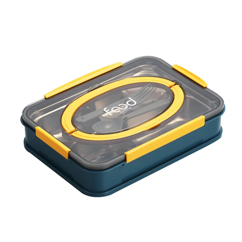 Portable 304 Stainless Steel Lunch Box with Spoon Fork Compartment Bento Box Kitchen Leakproof Food Storage Container
Portable 304 Stainless Steel Lunch Box with Spoon Fork Compartment Bento Box Kitchen Leakproof Food Storage Container