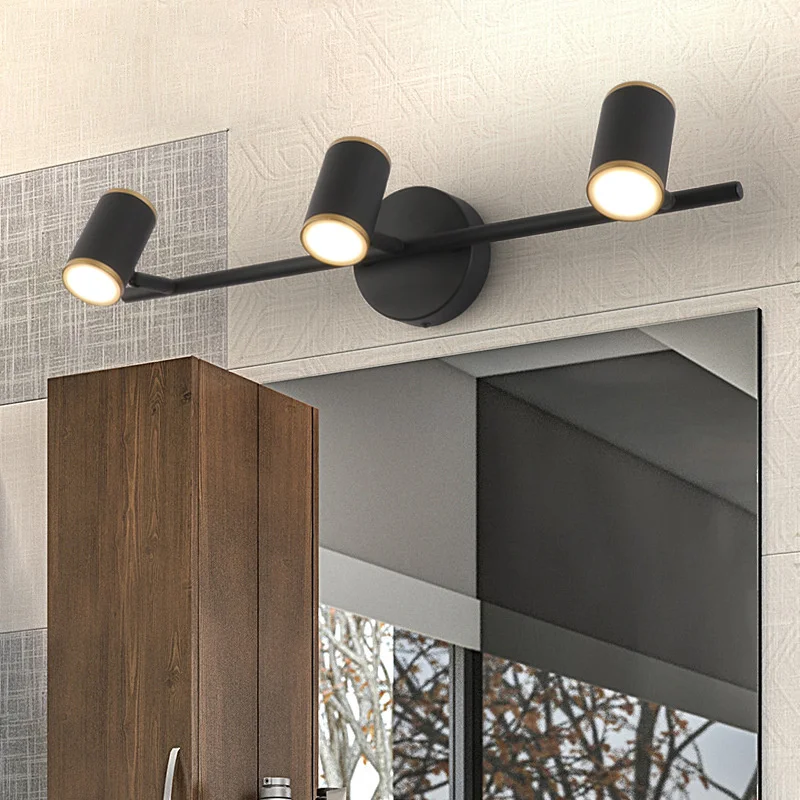 9W Waterproof Mirror Front Light Nordic 54cm AC90-265V Cabinet Wall Lamp Restroom Hotel Cafe Makeup Sconce Lighting Black/White
9W Waterproof Mirror Front Light Nordic 54cm AC90-265V Cabinet Wall Lamp Restroom Hotel Cafe Makeup Sconce Lighting Black/White