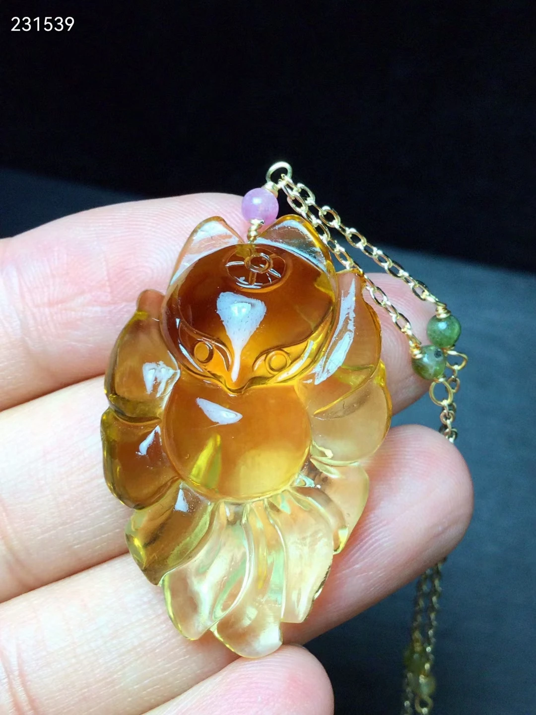 Natural Yellow Citrine Quartz 9 Tails Fox Carved Pendant 38/24-12mm Yellow Citrine Women Men Wealthy Fashion Necklace AAAAA
Natural Yellow Citrine Quartz 9 Tails Fox Carved Pendant 38/24-12mm Yellow Citrine Women Men Wealthy Fashion Necklace AAAAA