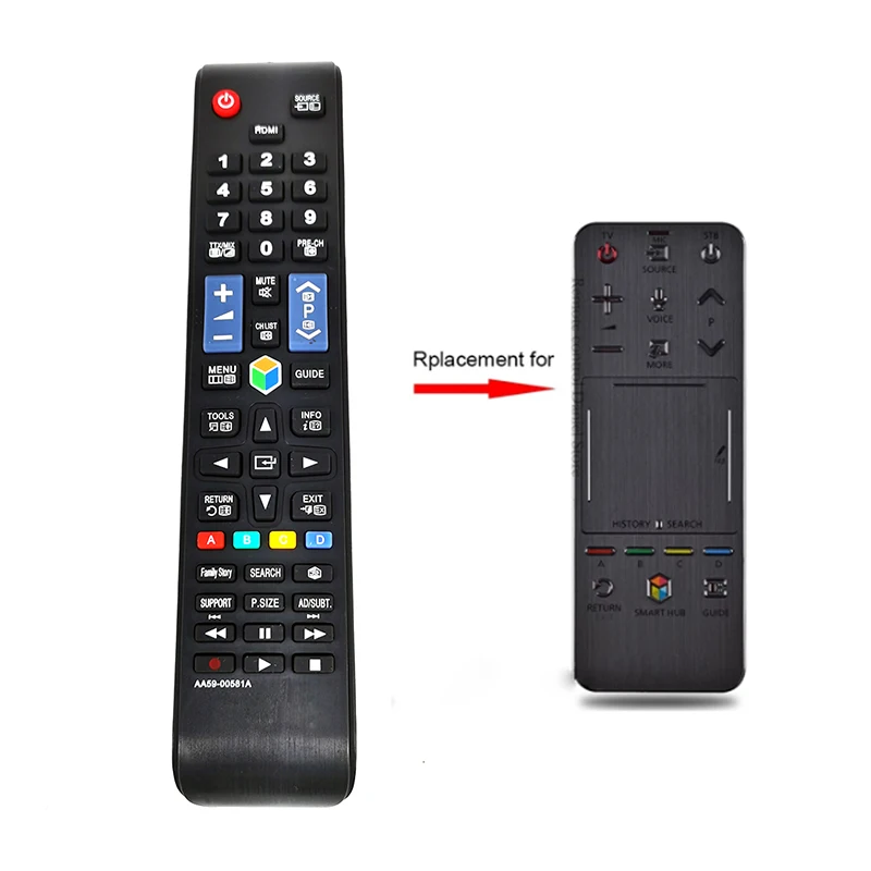 AA59-00581A TV remote control replacement for Samsung 3d smart tv UA55F8000J UA46F6400AJ Touch Control Remoto AA59-00782A 00761A
AA59-00581A TV remote control replacement for Samsung 3d smart tv UA55F8000J UA46F6400AJ Touch Control Remoto AA59-00782A 00761A