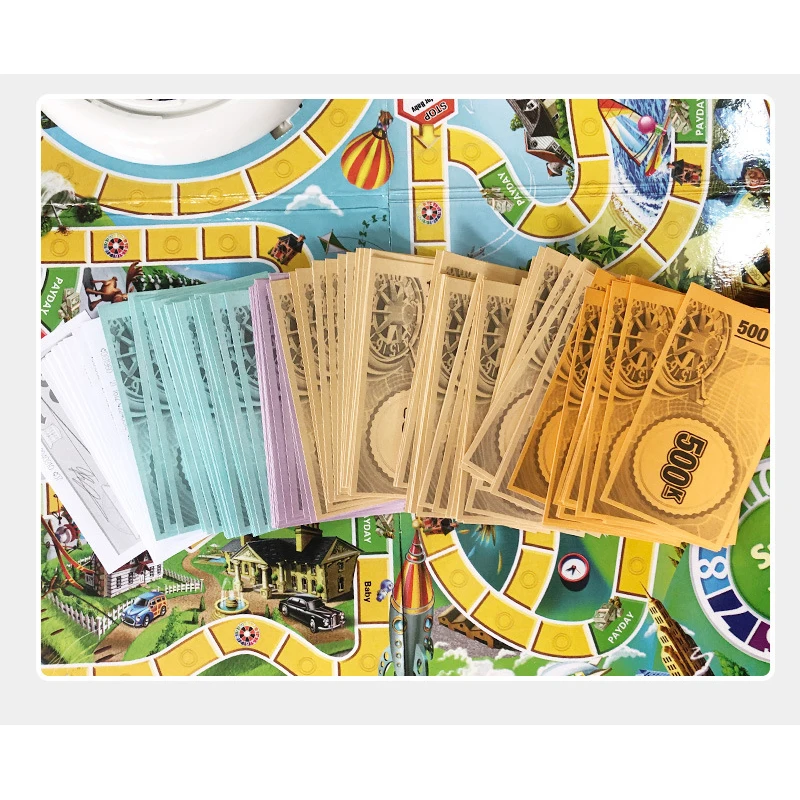 Turntable Card Game Board Game Fun Family Game The Game of Life Kids Classic Toys Parent-child Interactive Party Games Gifts
Turntable Card Game Board Game Fun Family Game The Game of Life Kids Classic Toys Parent-child Interactive Party Games Gifts