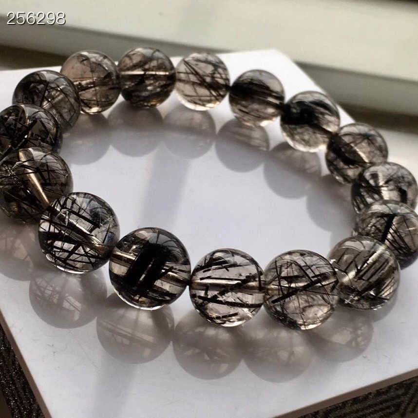 13mm Genuine Natural Black Rutilated Quartz Bracelet Crystal Clear Round Beads Stretch Women AAAAAA Genuine
13mm Genuine Natural Black Rutilated Quartz Bracelet Crystal Clear Round Beads Stretch Women AAAAAA Genuine