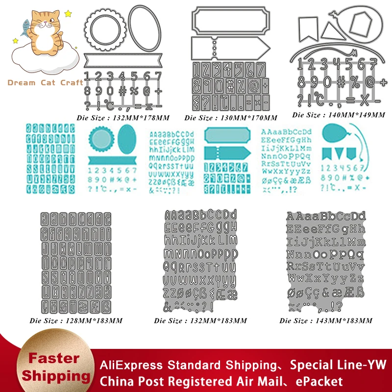 26 Uppercase and Lowercase Letters Metal Cutting Dies Mold Scrapbook Paper Craft Knife Mould Blade Punch Stencils Dies 
26 Uppercase and Lowercase Letters Metal Cutting Dies Mold Scrapbook Paper Craft Knife Mould Blade Punch Stencils Dies