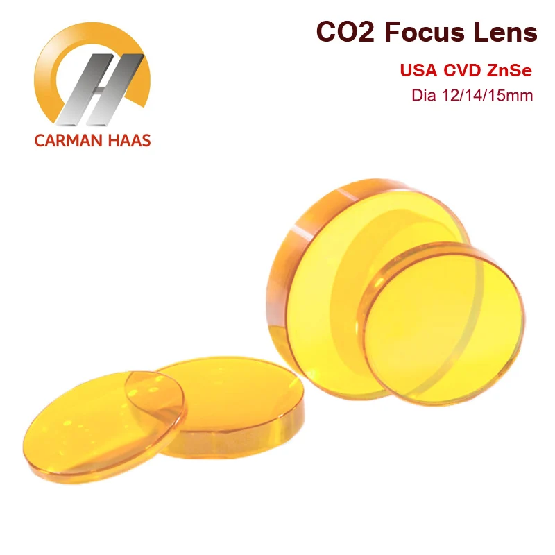 Лазерная линза CARMANHAAS CO2 Фокусирующая США CVD ZnSe диаметром 14 мм 15 16 FL 50 8 63 5 |