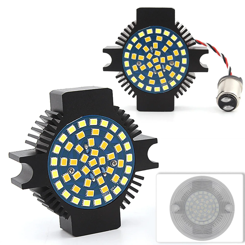 Motorcycle 3" Switchback 1157 LED Front Turn Signal Light Bulb DRL Running Light Clear Lens For Harley XL Softail Dyna Touring
Motorcycle 3" Switchback 1157 LED Front Turn Signal Light Bulb DRL Running Light Clear Lens For Harley XL Softail Dyna Touring
